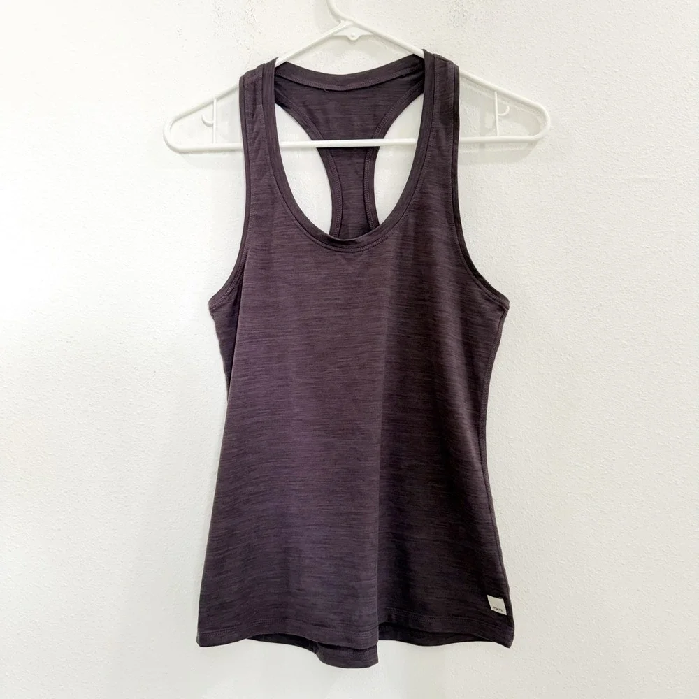 Vuori Performance Racerback Tank Top Athleisure Yoga Hiking Plum Purple S - Picture 2 of 3